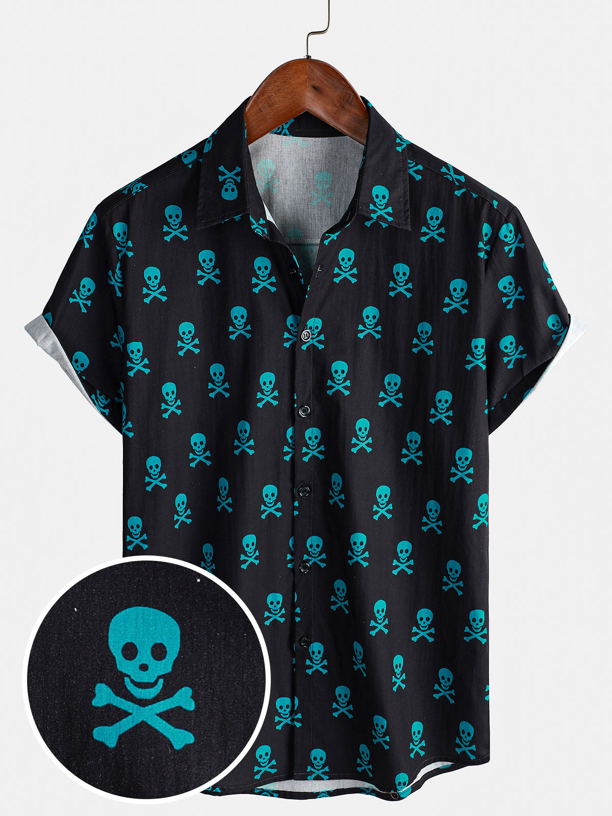 Herren Cooles Totenkopf-Shirt