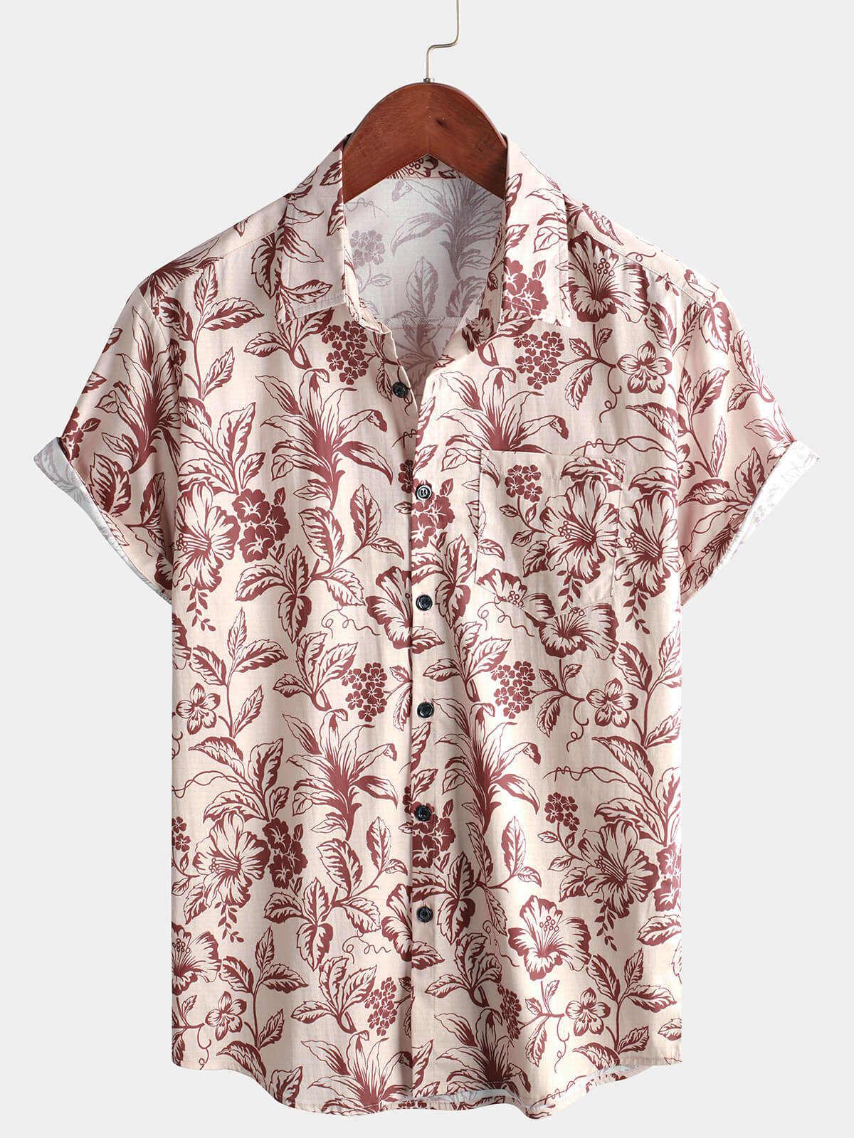 Camicia da uomo a maniche corte per le vacanze hawaiane