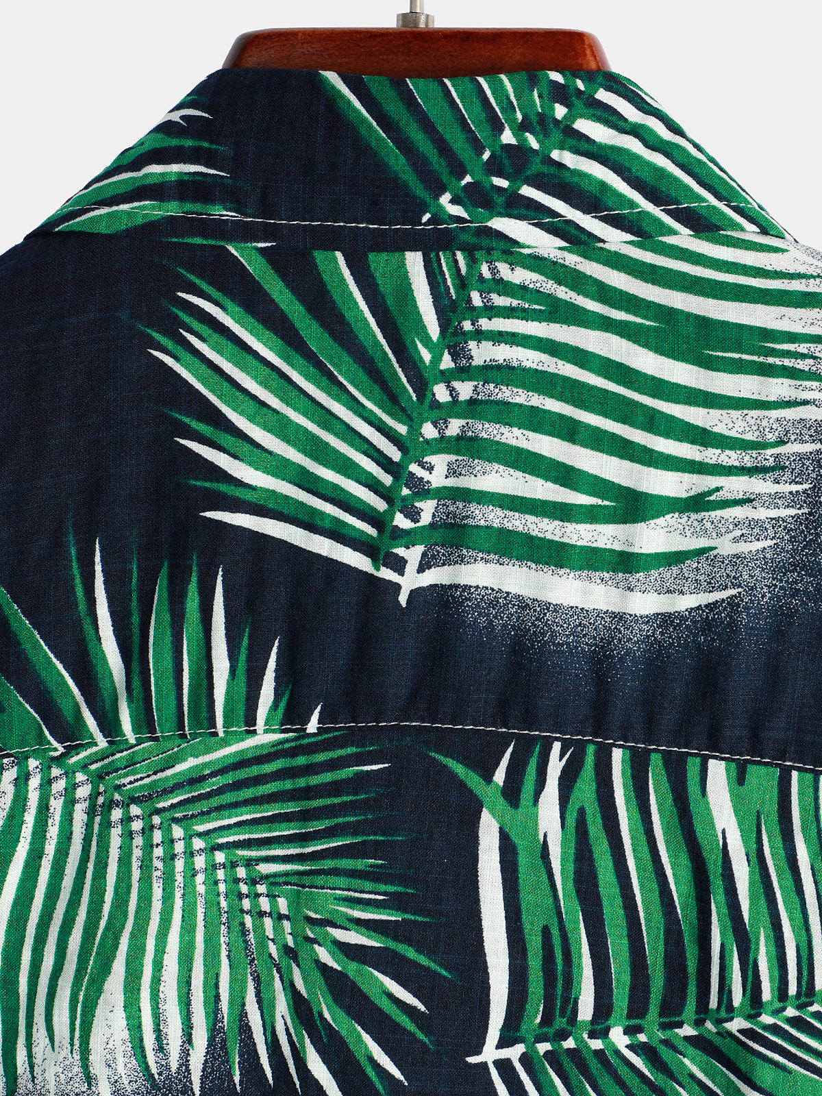 Herren Leaf Summer Tropical Kurzarm-Hawaiihemd