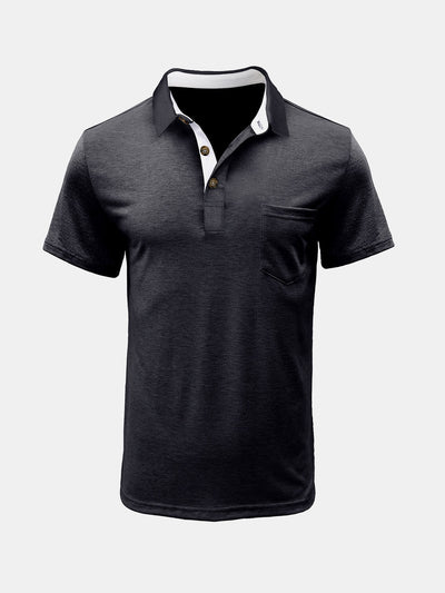 Herren Lässiges kurzärmliges Poloshirt