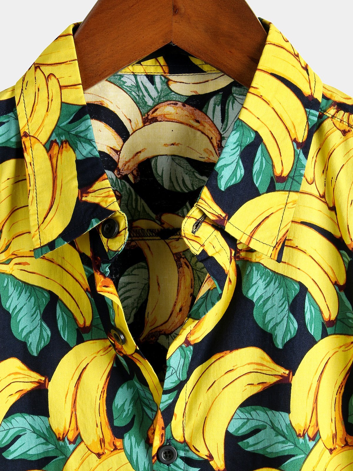 Herren Hawaii hemd mit Bananen Baumwoll