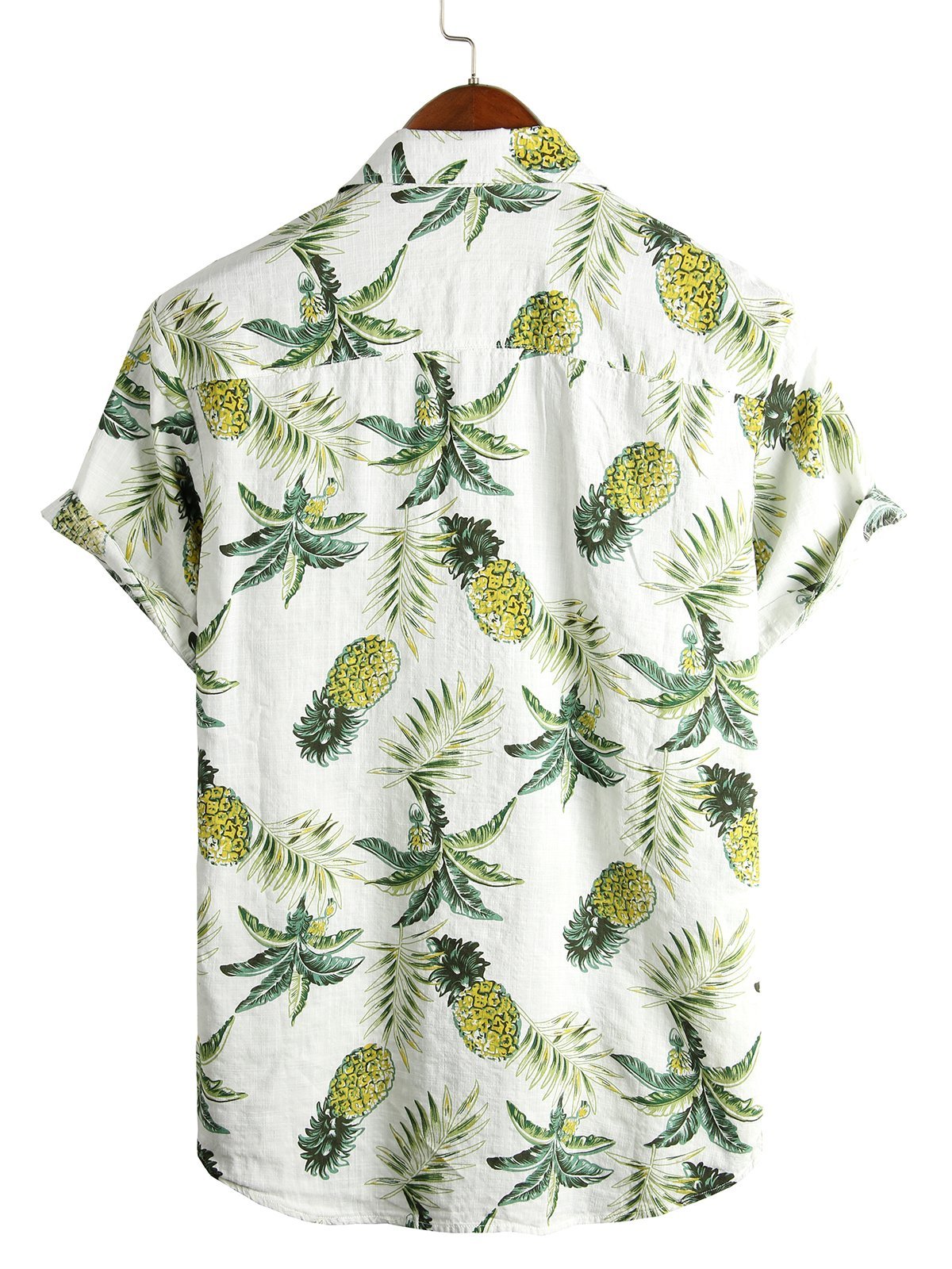 Herren Hawaii hemd mit Ananas Baumwoll