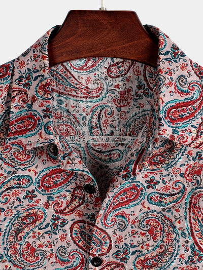 Herren Hemd aus Baumwolle mit Retro Paisley