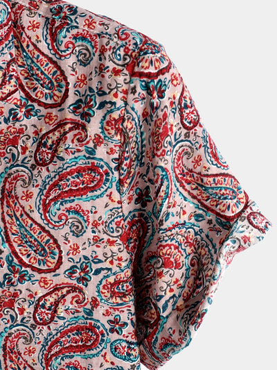 Herren Hemd aus Baumwolle mit Retro Paisley