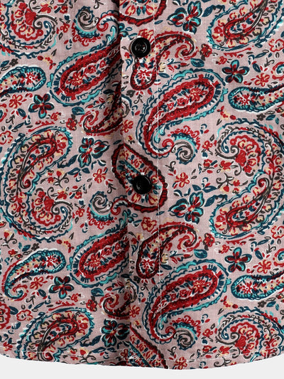 Herren Hemd aus Baumwolle mit Retro Paisley