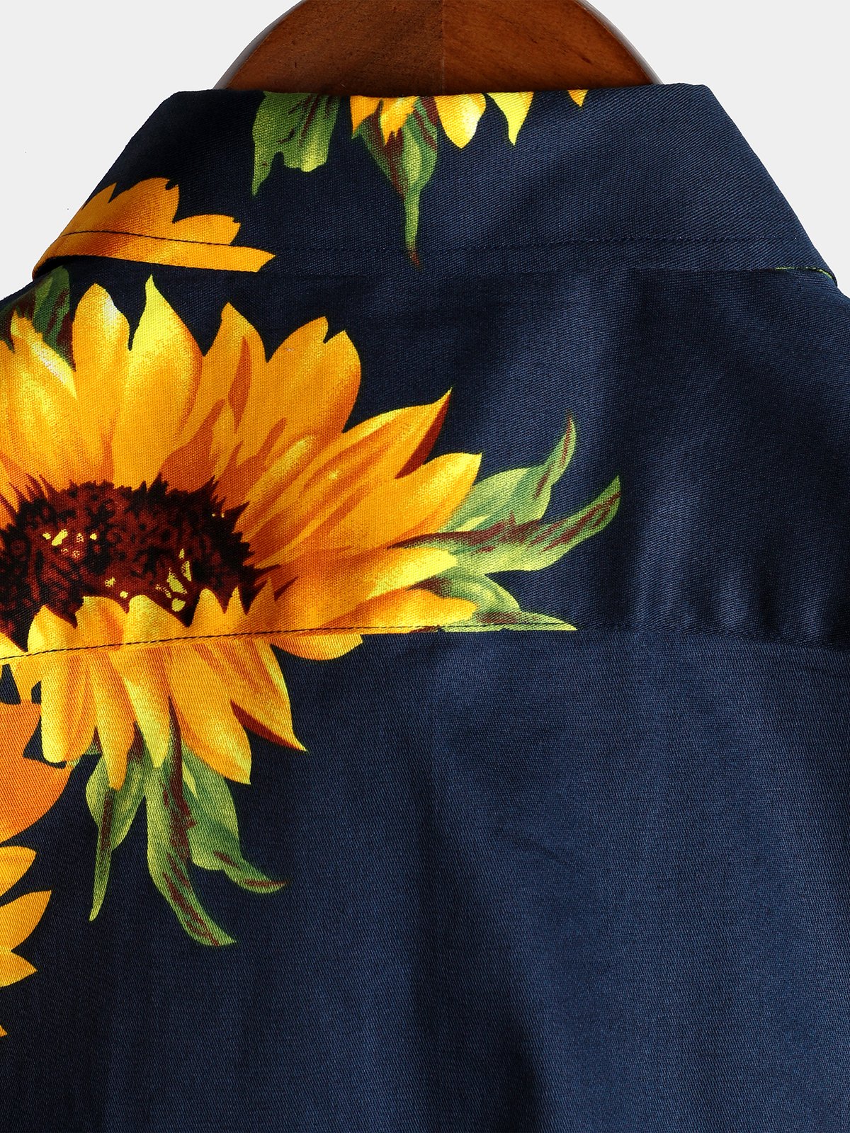 Herren Vintage Sunflower Kurzarmhemd