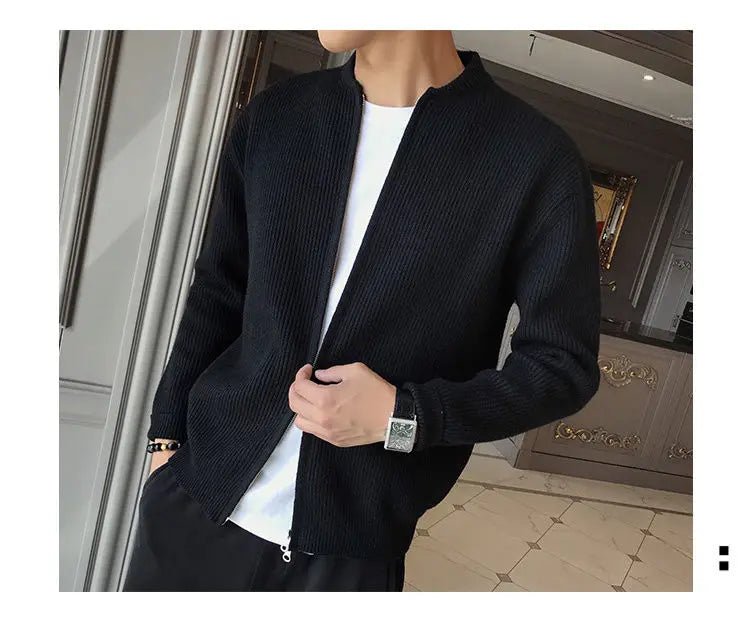 Maglione con zip OZI Nero