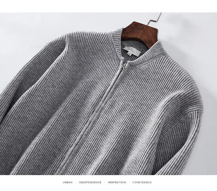 Maglione con zip OZI Grigio