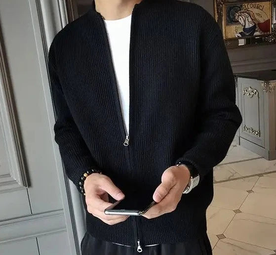 Maglione con zip OZI Grigio