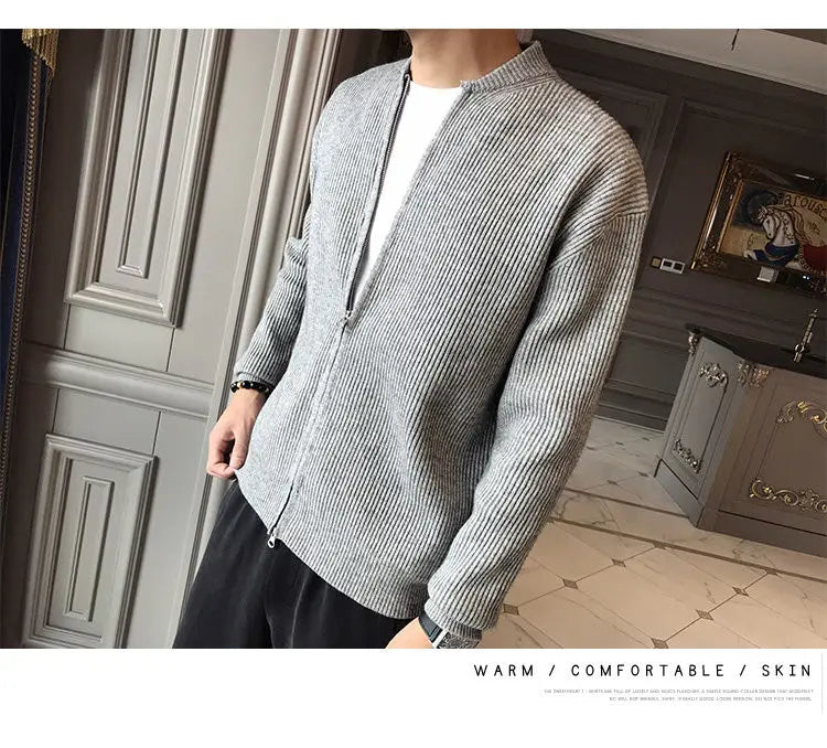 Maglione con zip OZI Nero